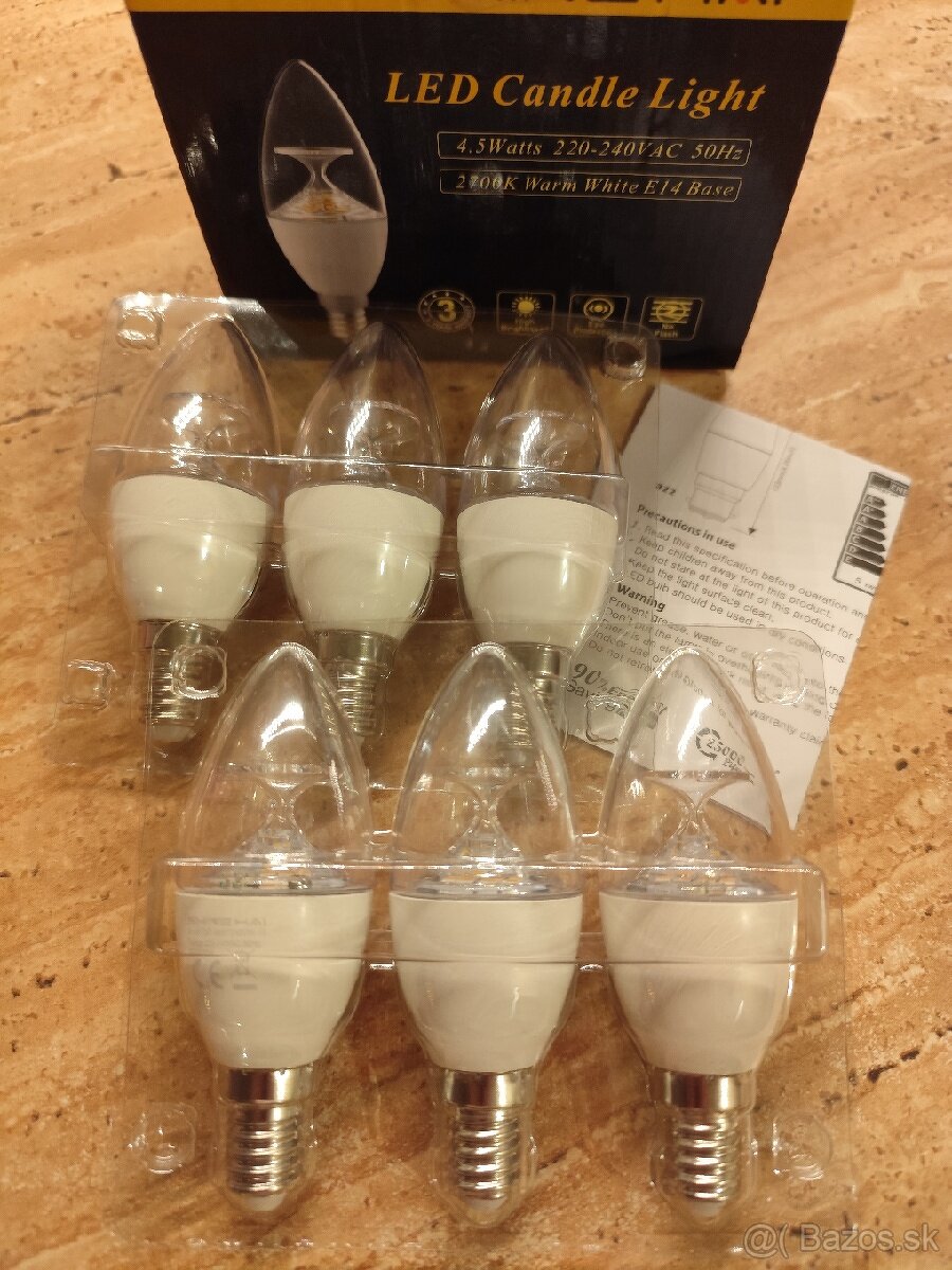 LED žiarovky Candle Light 2700k - 9