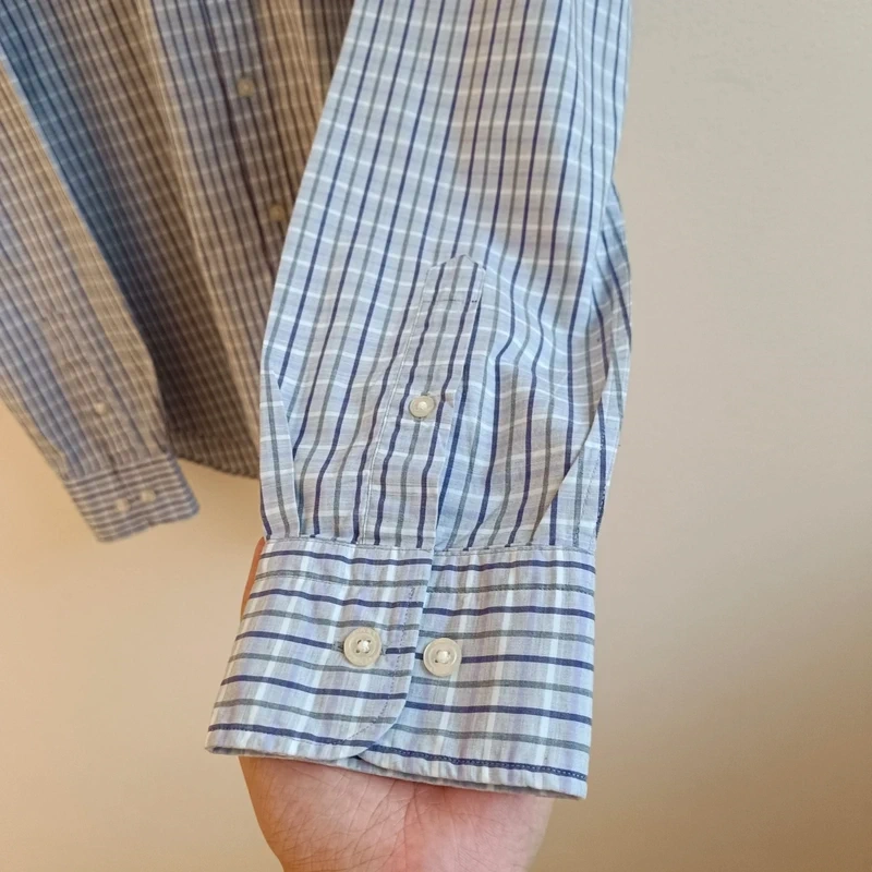 GANT colorado melange fialová pruhovaná košeľa kockovaná M - 9