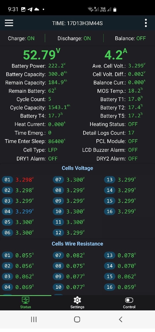 LIFEPO4 batéria k FVE 51,2V; 280-340AH BOX - 9
