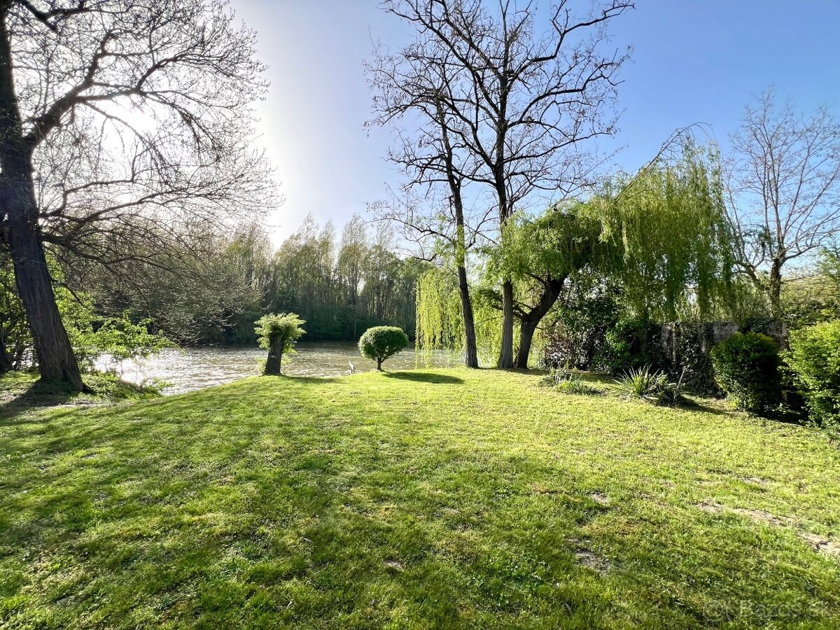 Pozemok s chatou a mólom priamo na brehu Malého Dunaja - 9