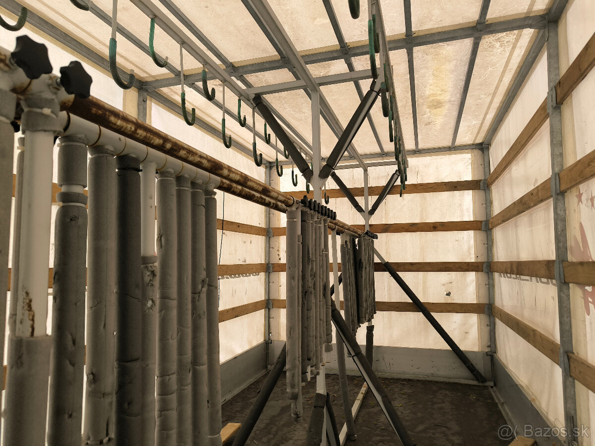 Nákladný príves UNIKOL s plachtou, nosnosť 2420 kg - 9