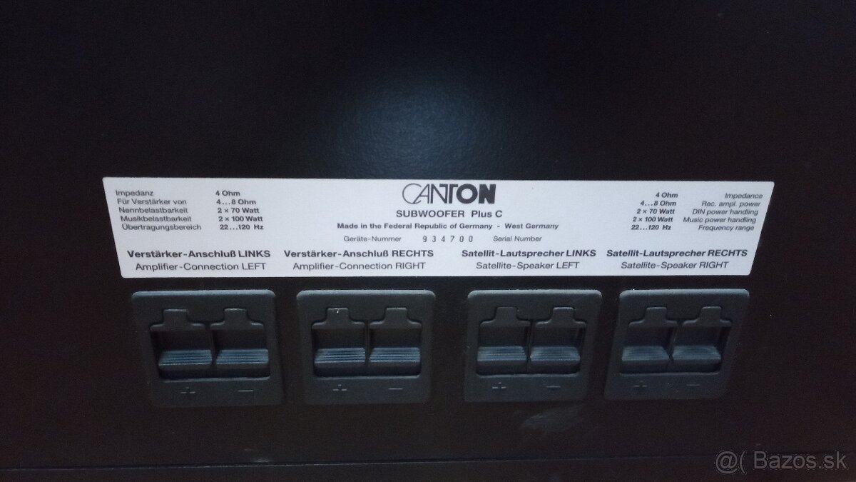 Canton Plus C subwoofer - 9