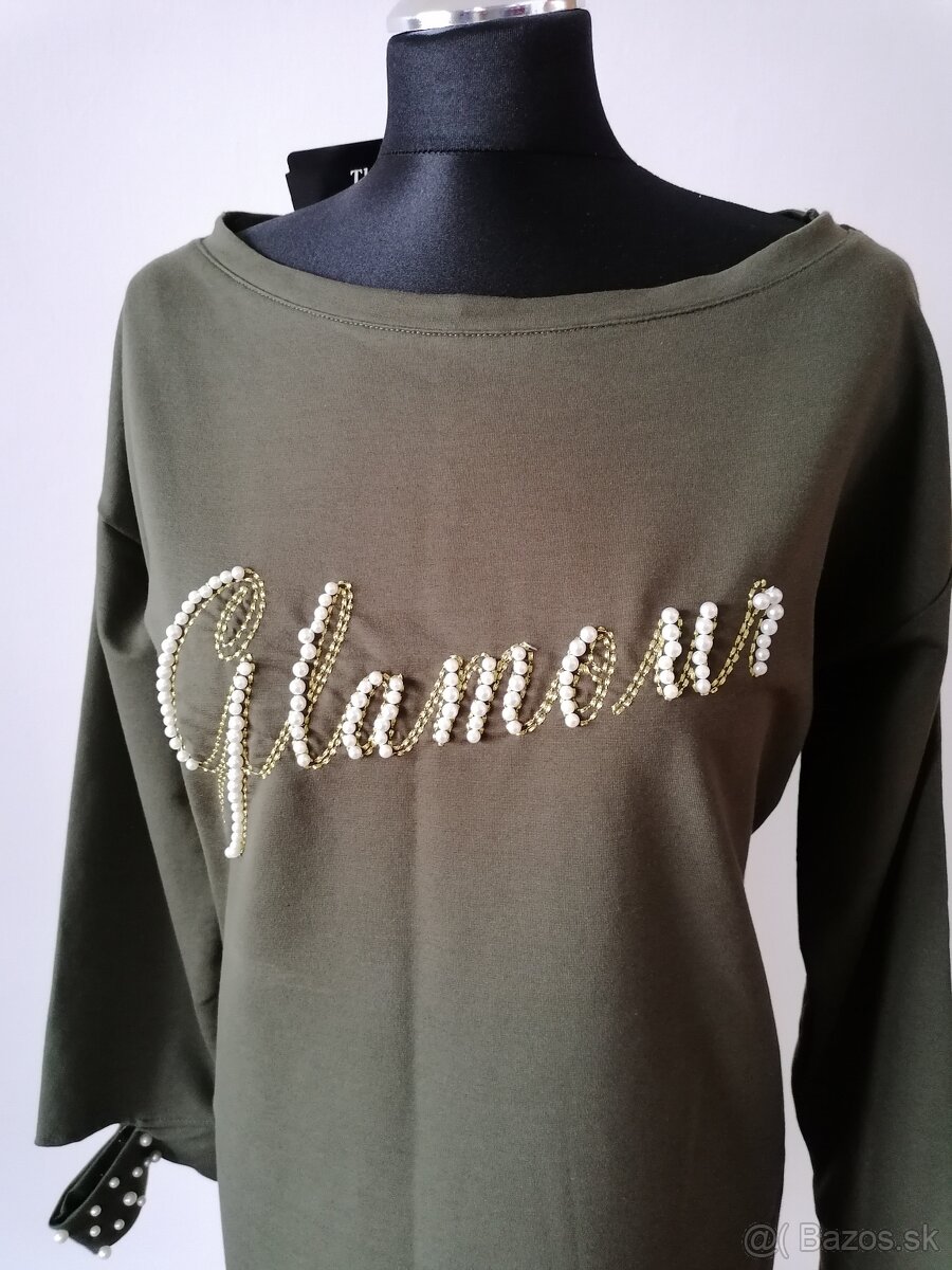 Tričko s perličkami M - 9