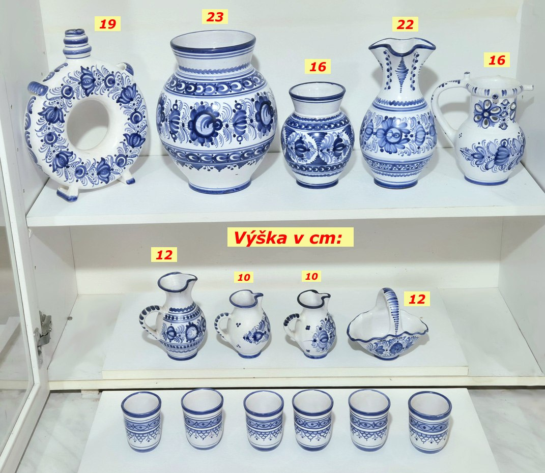 Modranská keramika modrá - 9