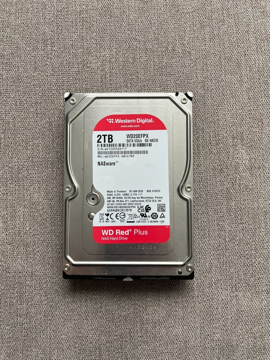 3,5" HDD WD Red Plus 2TB - 9