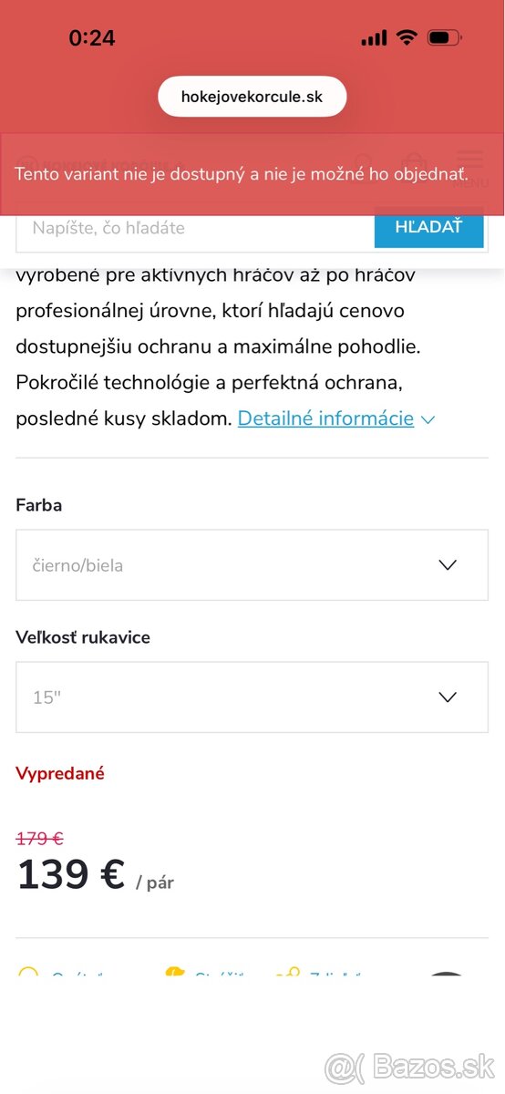 Hokejove Rukavice Bauer Supreme 3S Pro - 9