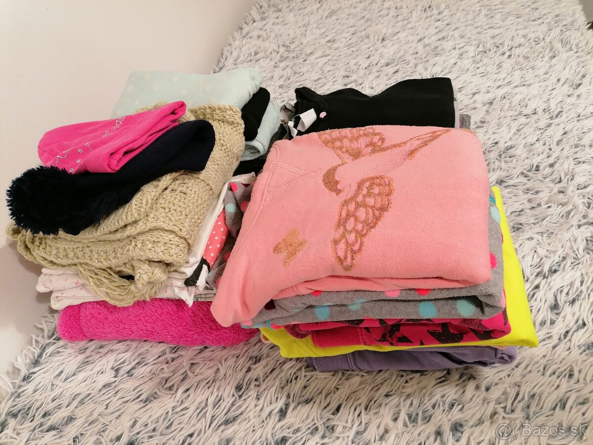 Oblečenie - balík D veľkosť 122 - 128 - 9