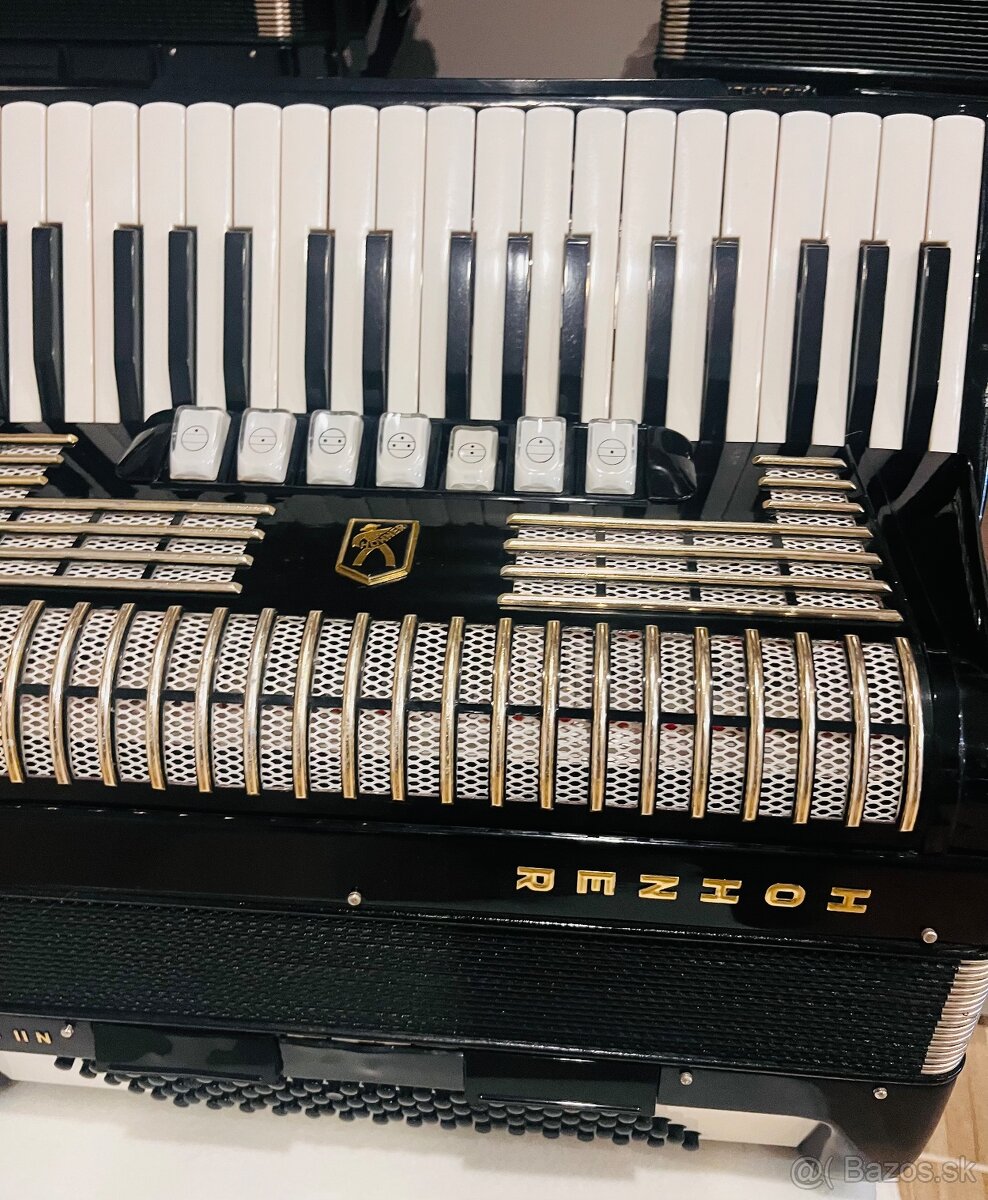 Predám akordeón Hohner Verdi II N- 96 Basový - Made in Germa - 9