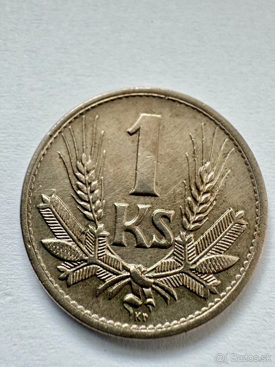 1 koruna 1944 - 9