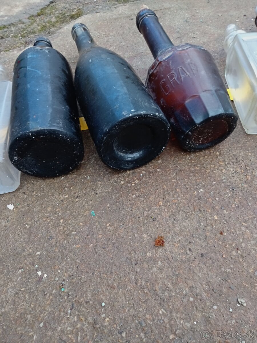 Staré fľaše na dekoráciu - 9