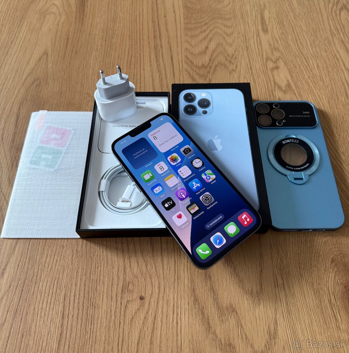 iPhone 13 Pro Max 128 gb Sierra Blue v záruke +prislušenstvo - 9