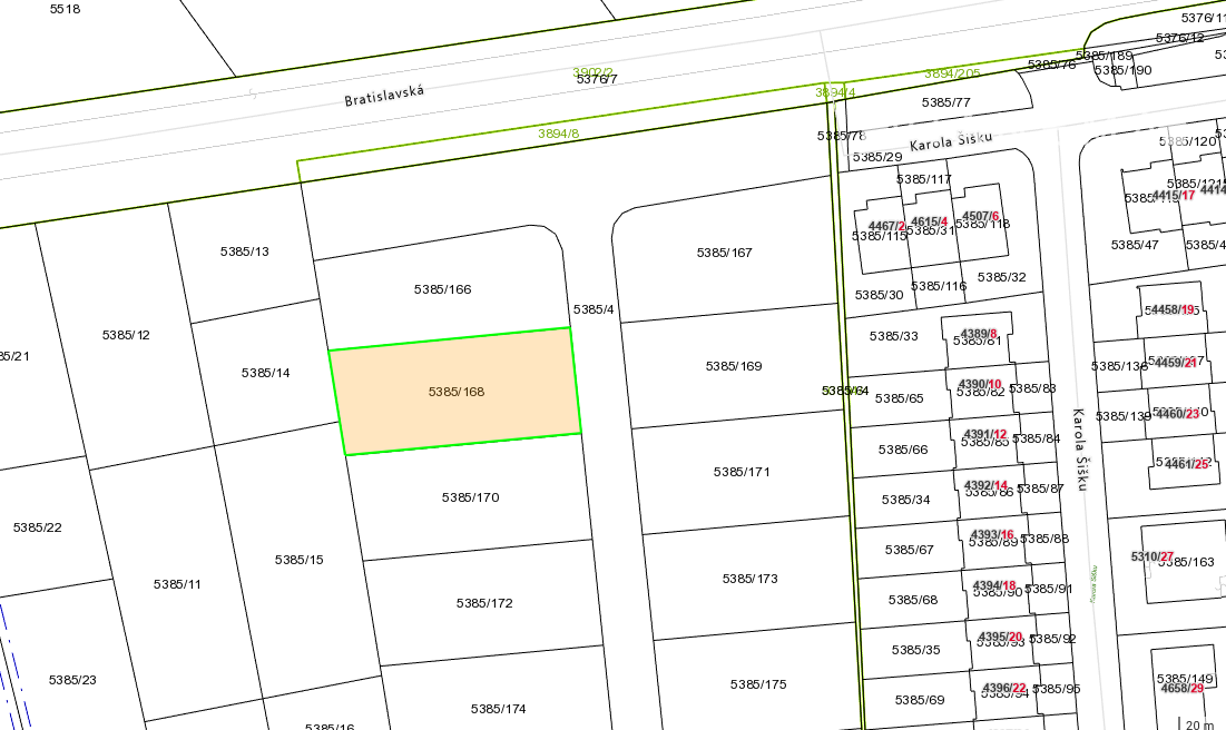 IBA U NÁS Na predaj investičný pozemok Senec, 817 m2 - 9