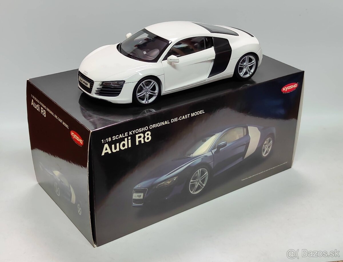 Kyosho Audi R8 biela 1:18 - 9