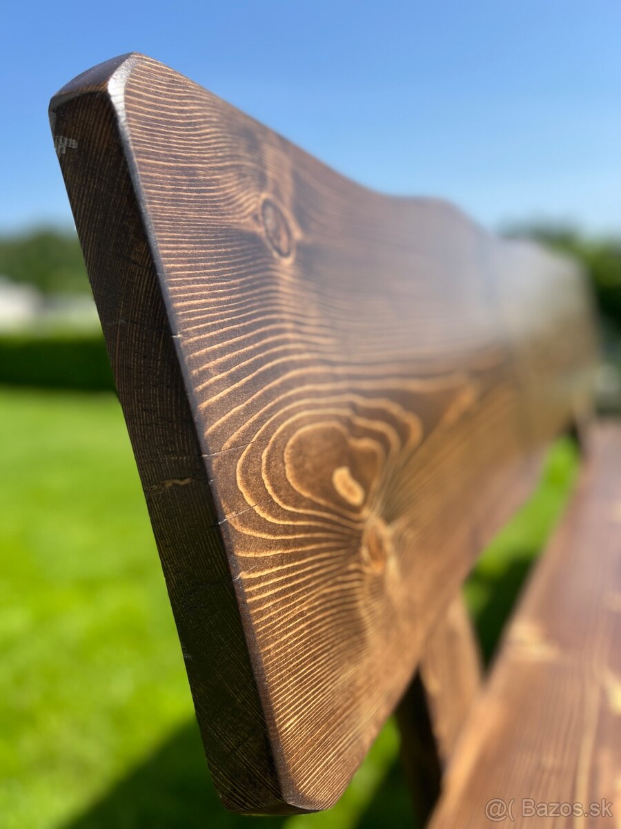 Záhradné sedenie z masívu - 9