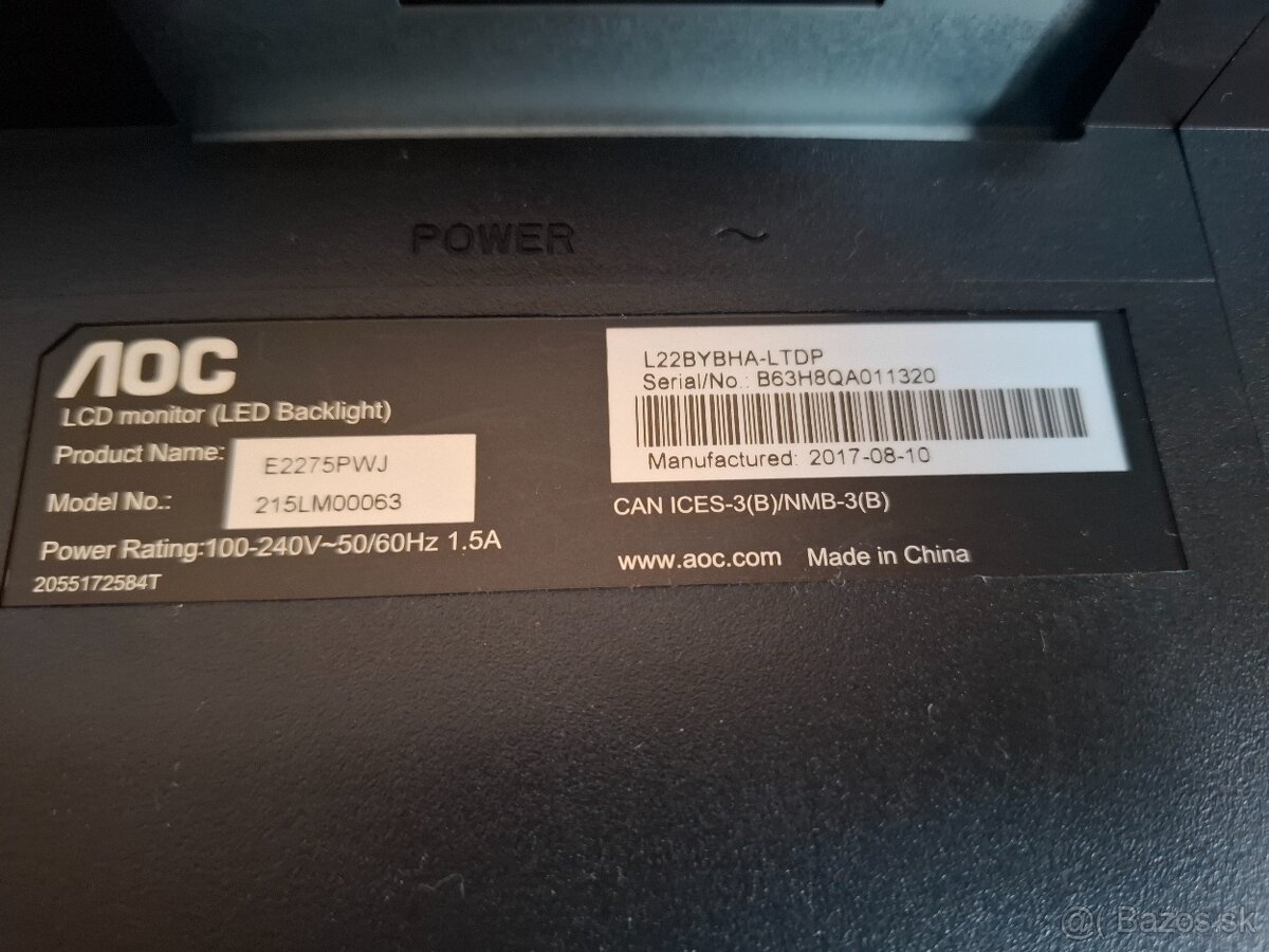 predam monitor AOC E2275PWJ - 9