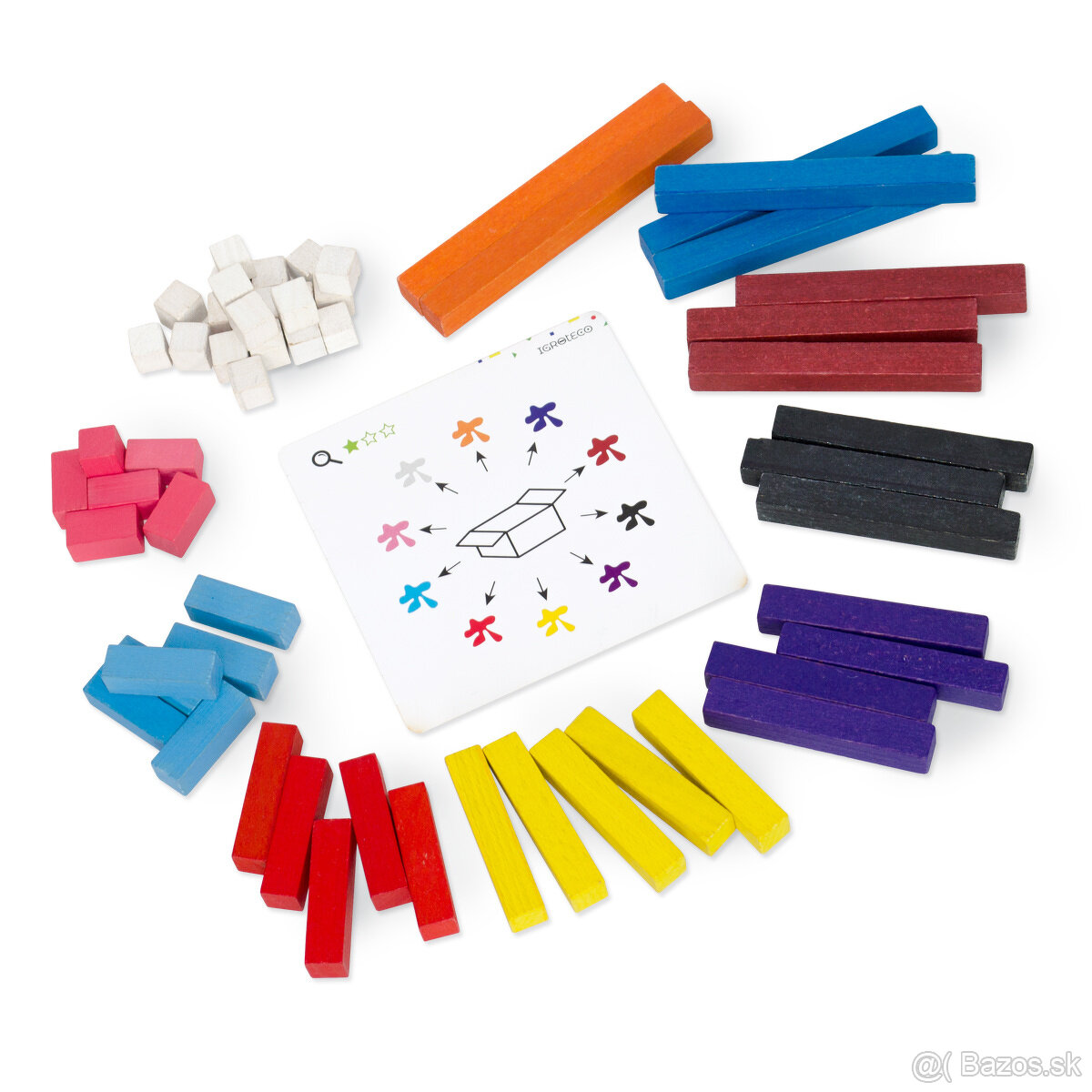 Montessori počítacie paličky drevené, nové, nerozbalené - 9