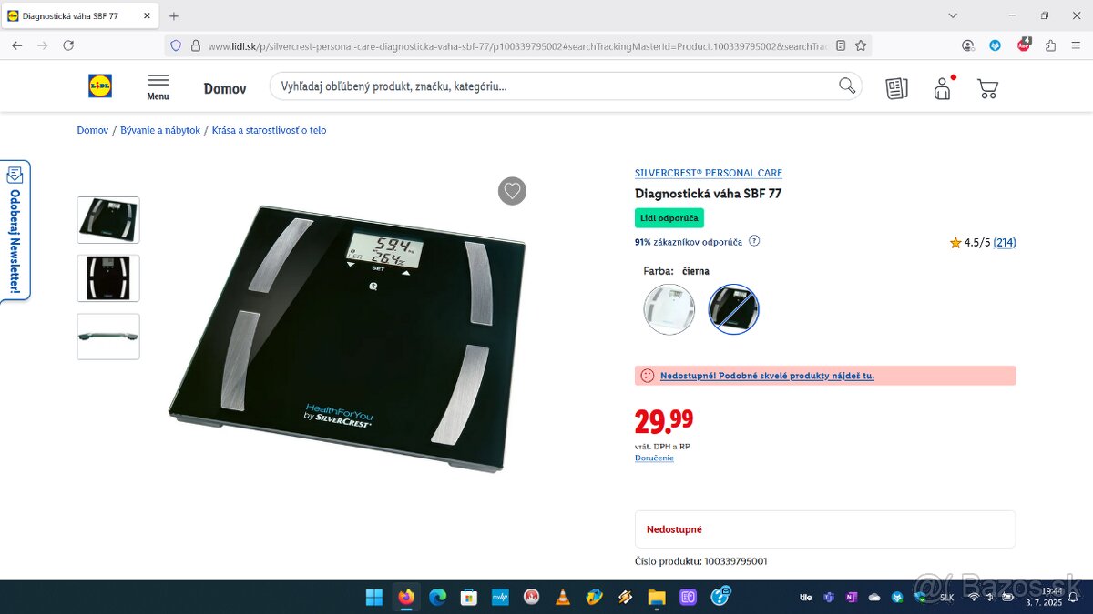 Aku vŕtací skrutkovač Parkside, Osobná váha Silvercrest - 9