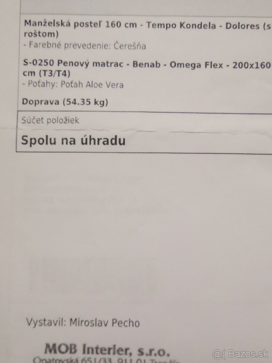 Manželská posteľ 160cm - 9