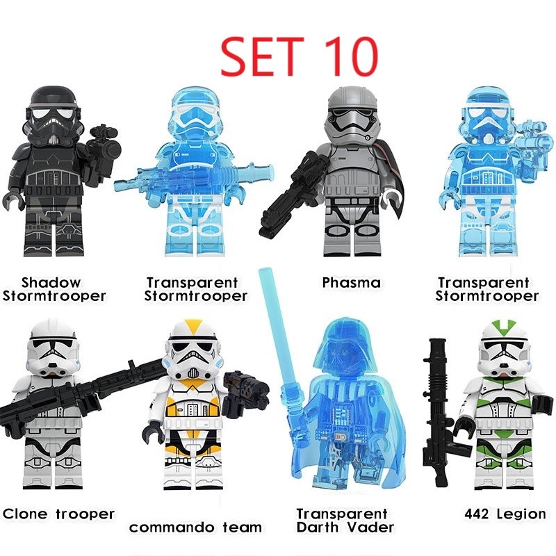 Rôzne figúrky Star Wars 6 (8ks) - typ lego - nové - 9