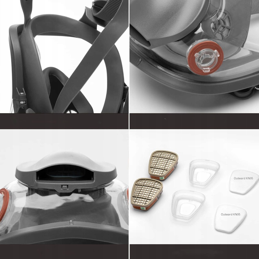 Celotvárová maska 3M + filtre - 9