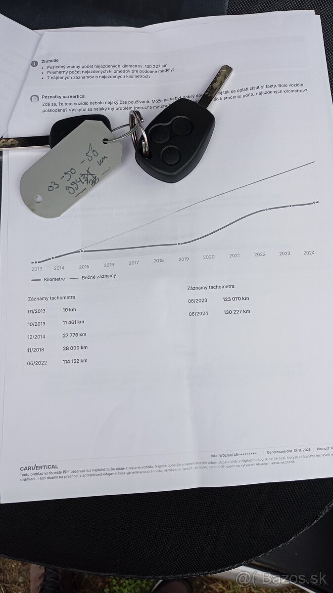 Predám 0pel Movano 2.3 DCI 74kw 2013 - 9