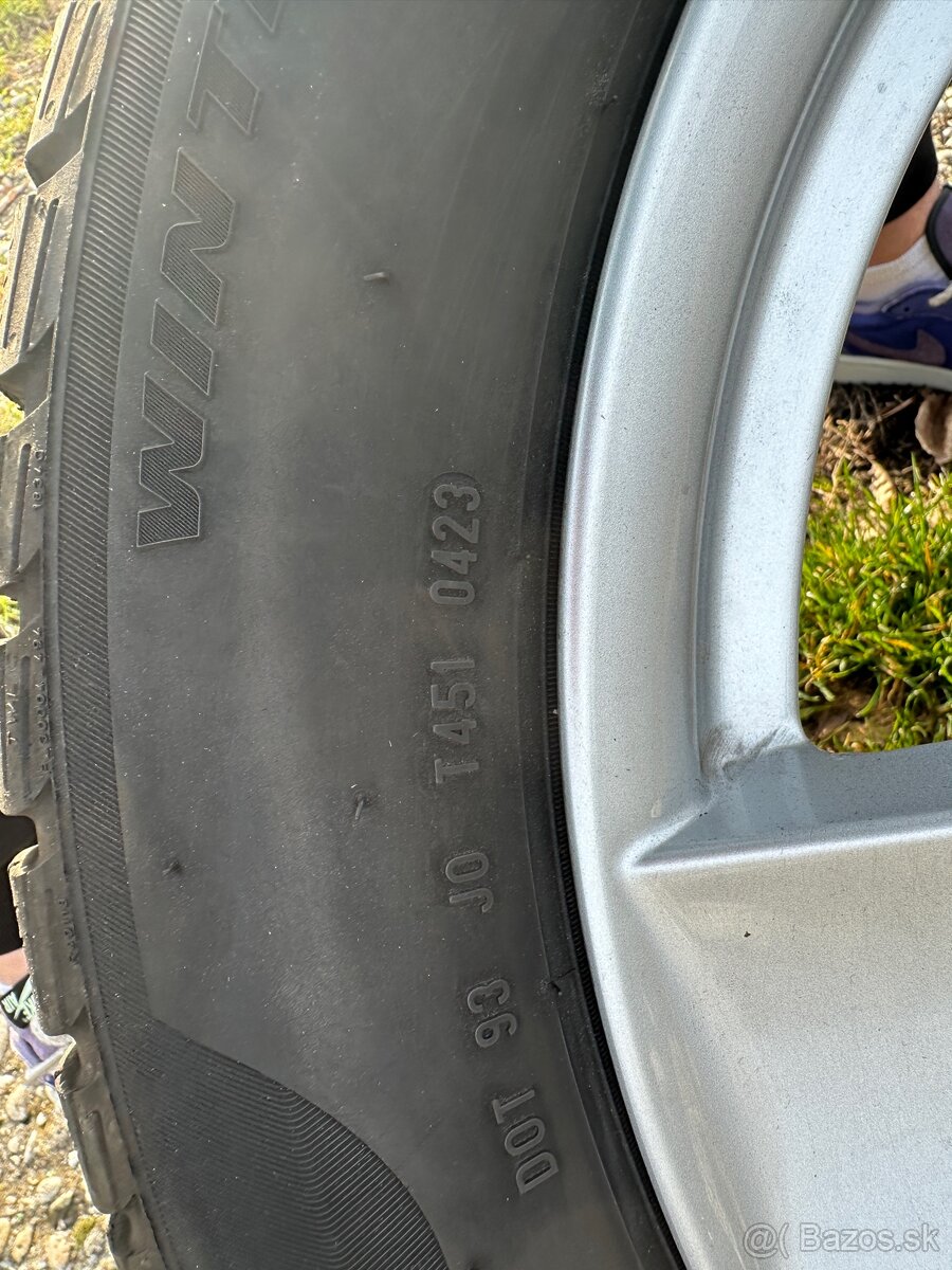 Predám zimnú sadu 5x112 225/55 r17 VW - 9