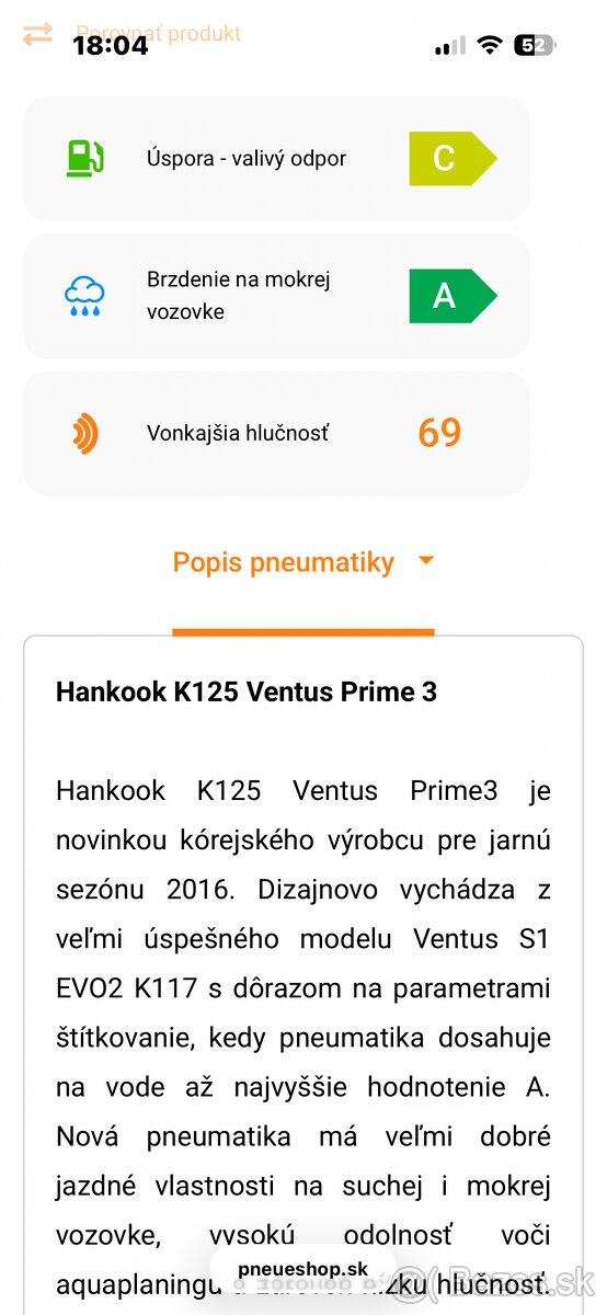 Letné pneumatiky 215/60 r16 - 9