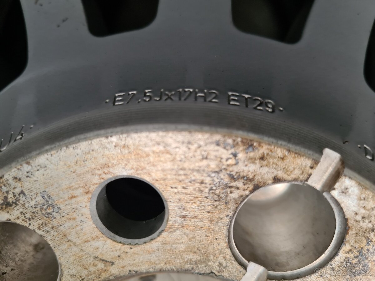 5x112 r17 ET29 x 7,5J elektróny originál AUDI + VW,ŠKODA - 9