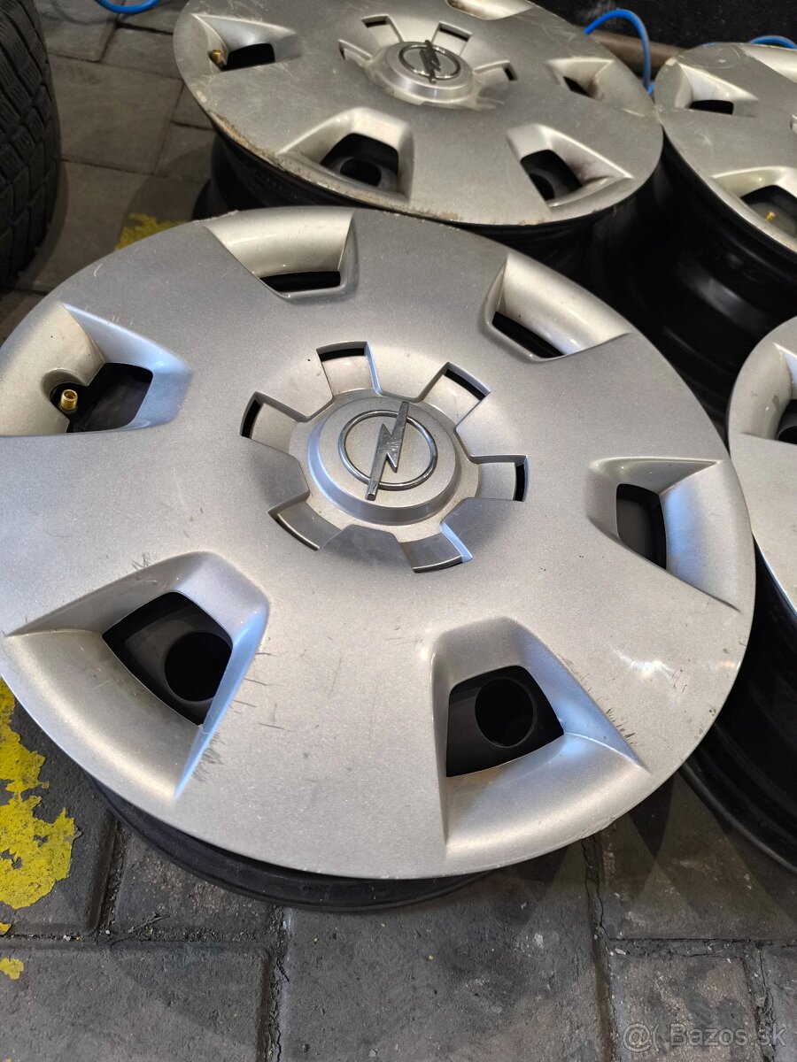 5X100 R15 OPel disky + puklice - 9