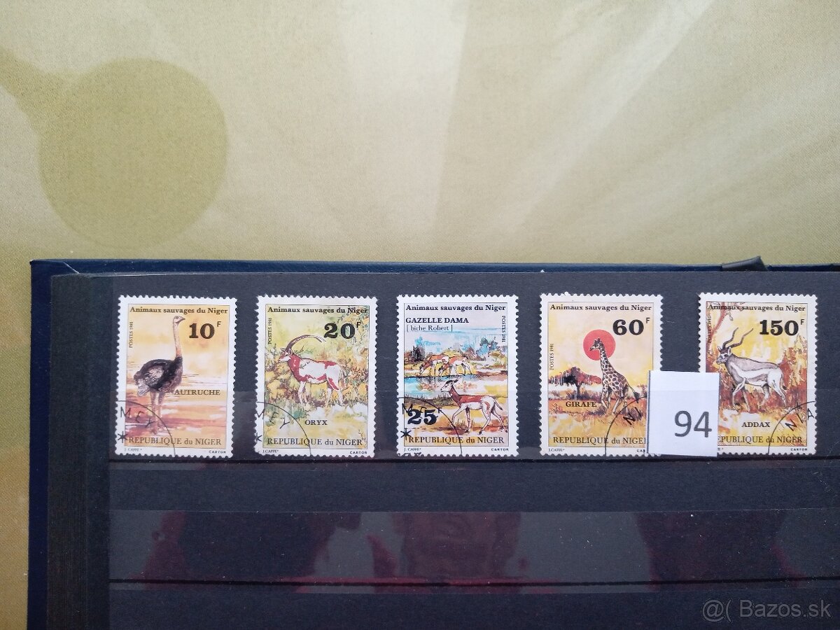 Poštové známky č.428 - FAUNA SVETA V. - 19 sérií - 9