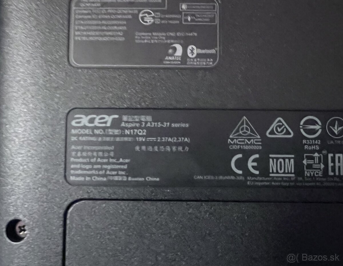Acer Aspire 3/ Intel 4 jadro / 4 GB RAM / SSD+HDD/ 15.6"FHD - 9