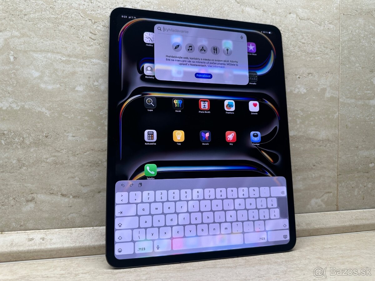 iPad Pro 13 256GB Wi-Fi + Cellular Space Black, 100% batéria - 9