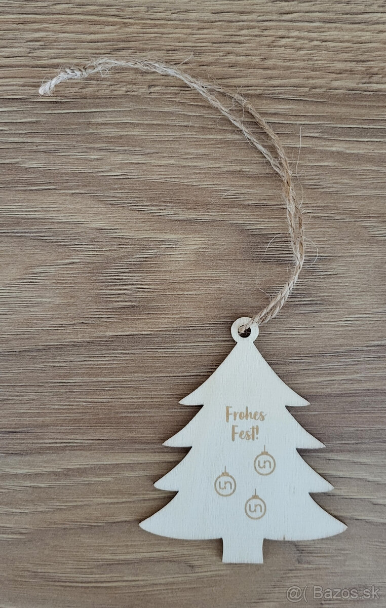 Vianočné drevené ozdoby: 1 ks / 1,20 € - 9