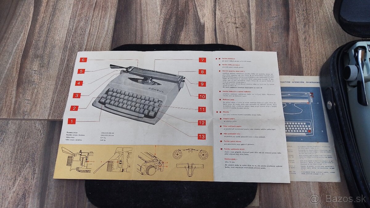Predám písací stroj Consul . - 9