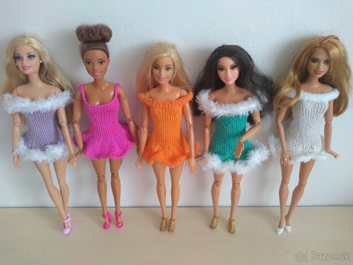 Pre bábiky barbie moletky šaty klobúky čiapky - 9