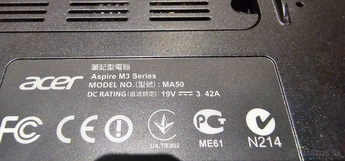 Acer Aspire TimeLine M3 série M50 model - 9