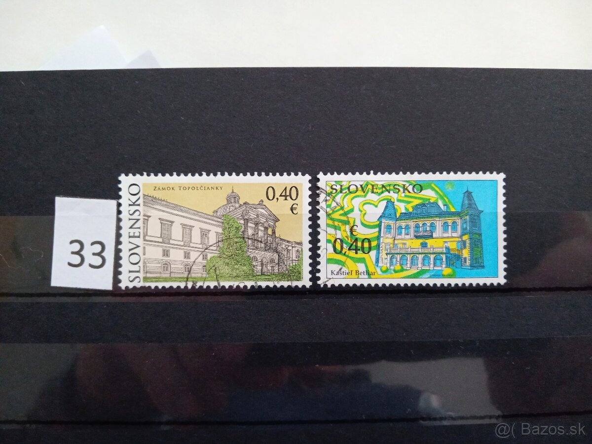 Poštové známky č.486 - SLOVENSKO - II. - 17 ks sérií - 9