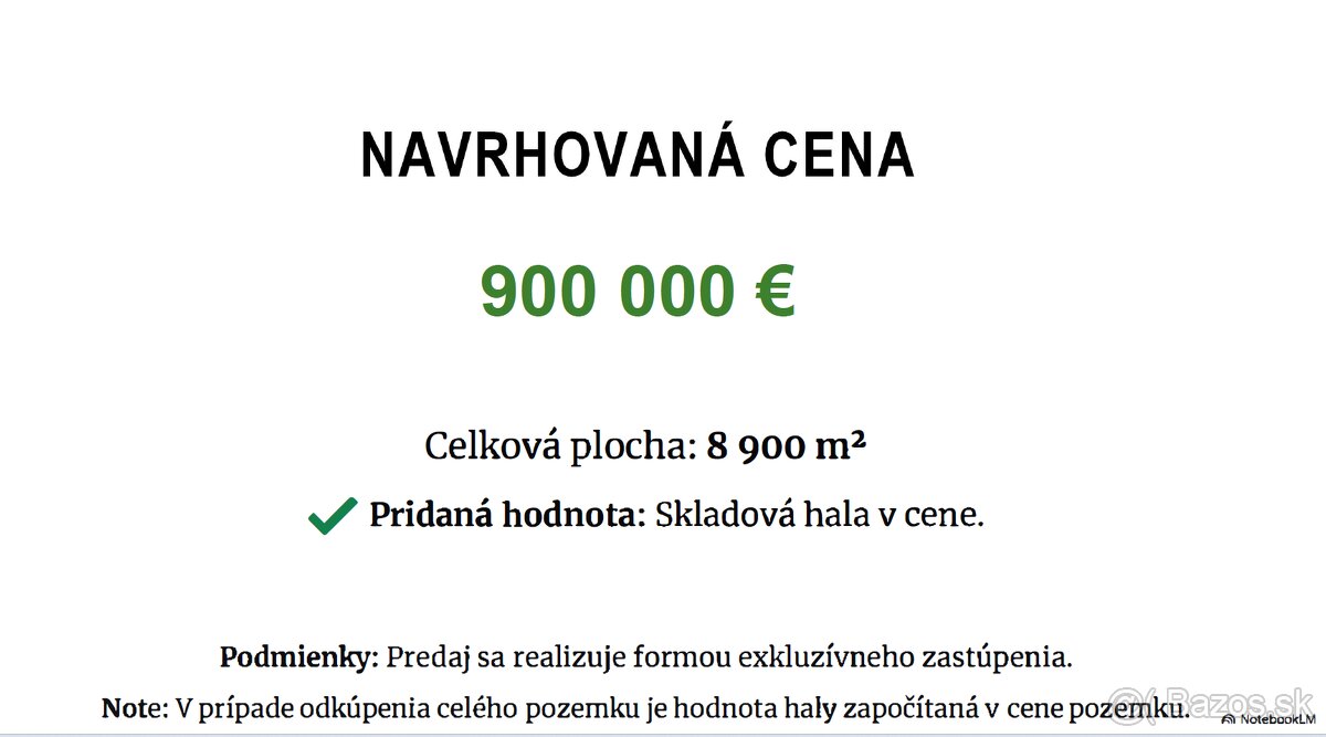 Stavebný pozemok 8900 m2 pre Developera - Myjava Jablonská - 9