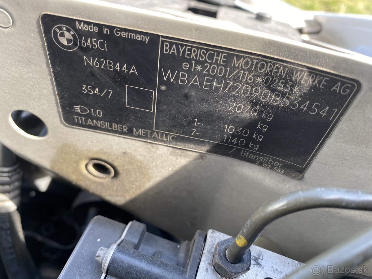 ROZPREDÁME BMW E63 645ci - 9