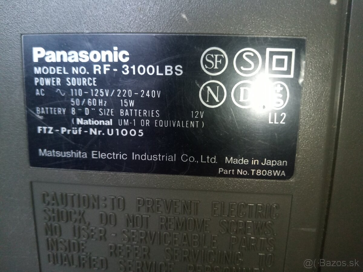 Rádio PANASINIC RF 3100 LBS DR31 - 9