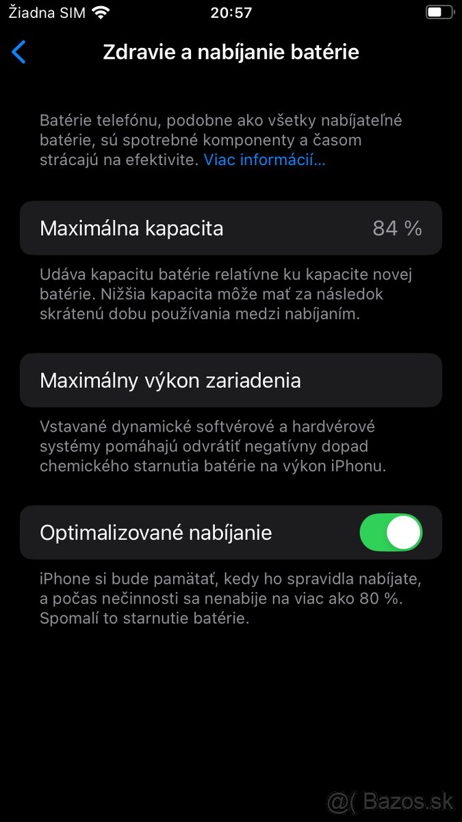 Predám Apple iPhone SE 2020 64GB cierny TOP stav - 9