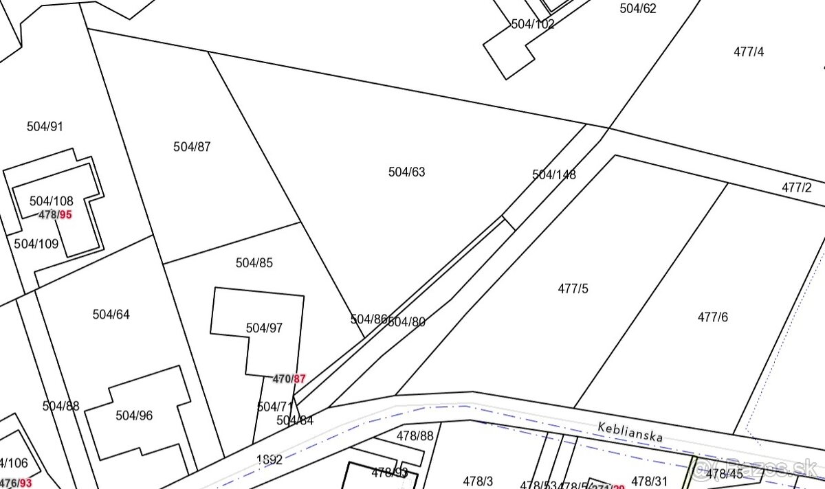 pozemok Keblie 2220 m2 - 9