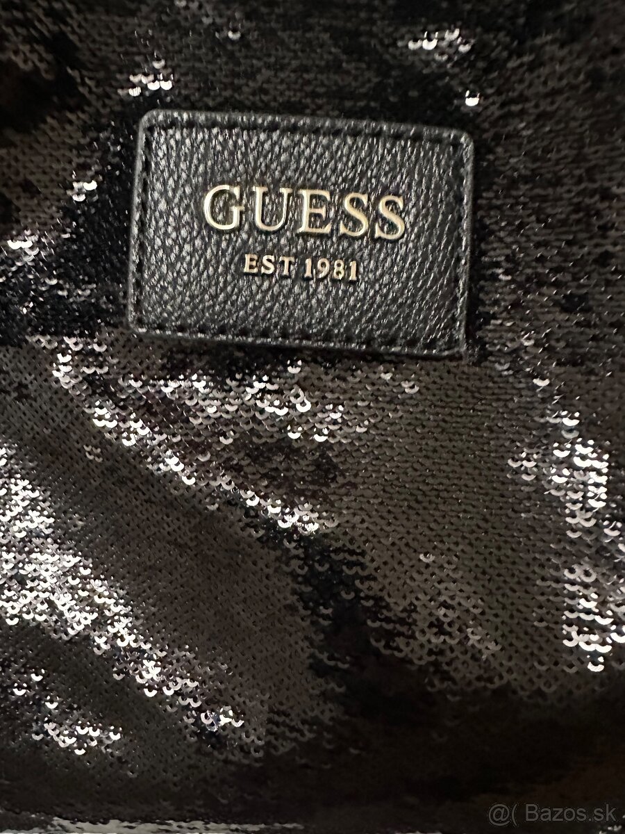 Krásna glitrová kabelka 2v1 zn. GUESS originál - 9