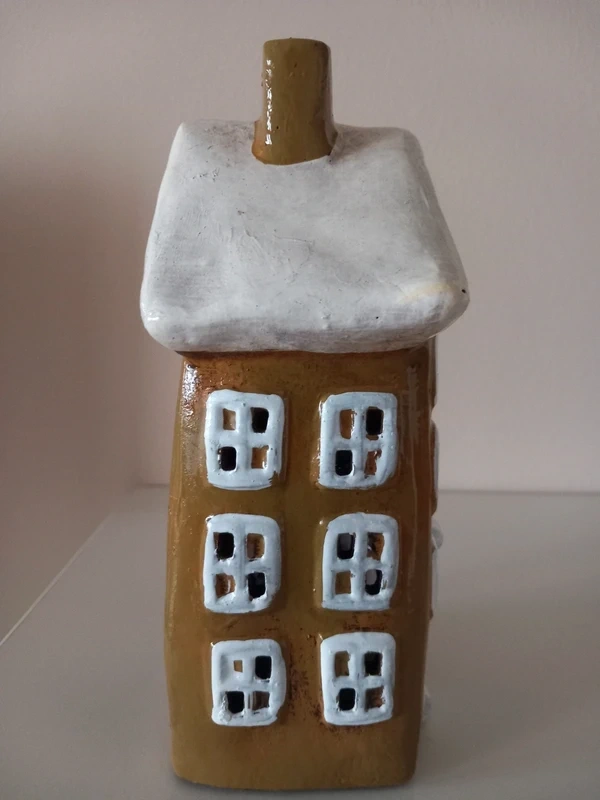 Keramický domček na čajovku 20,5x11,5x7,5 cm - 9