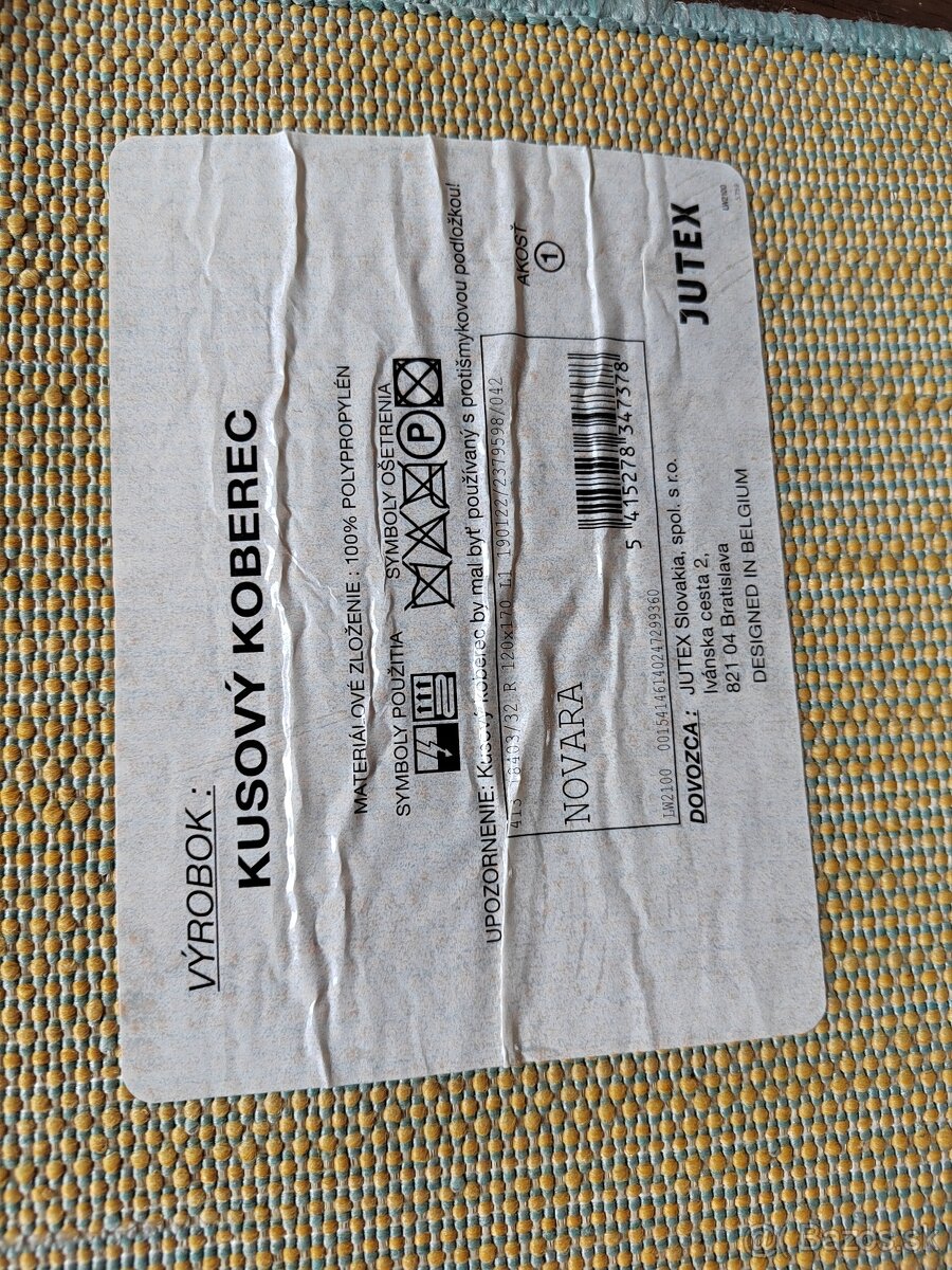 Detský koberec - tyrkysový 120x170 - NOVÝ - 9