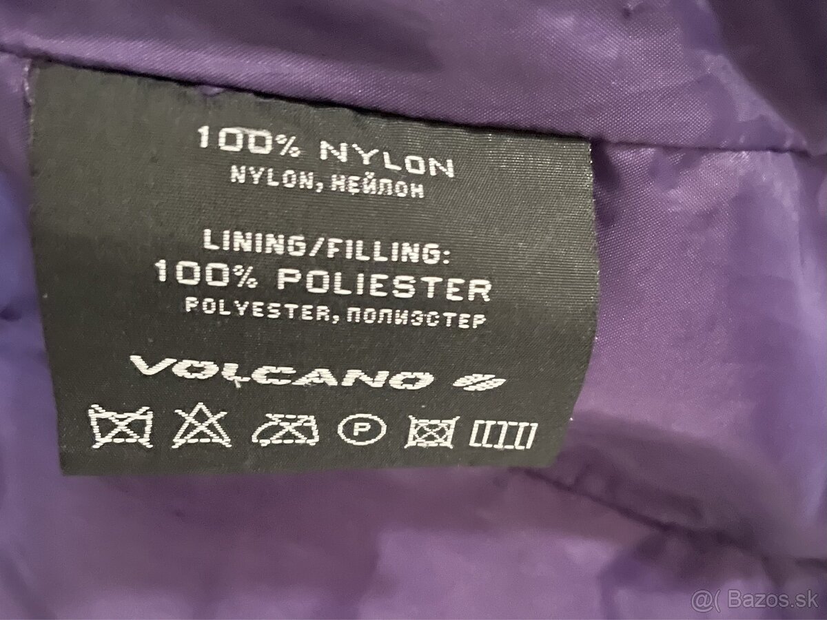 Volcano Fialová vatovaná páperová vesta XS 34 - 9