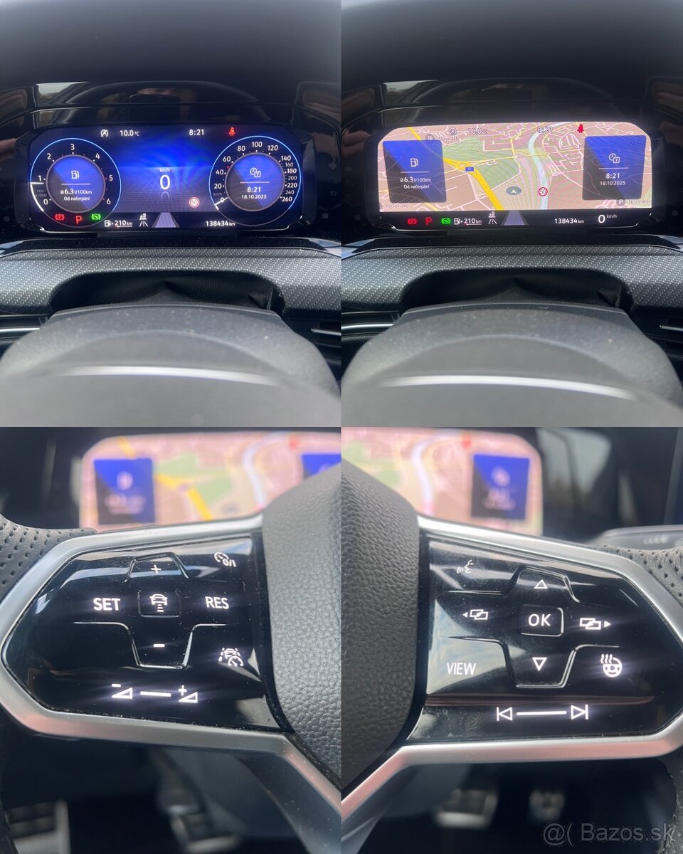 VW GOLF 8 3xR-LINE / VÝHREV VOLANT / AMBIENT / FULL LED - 9