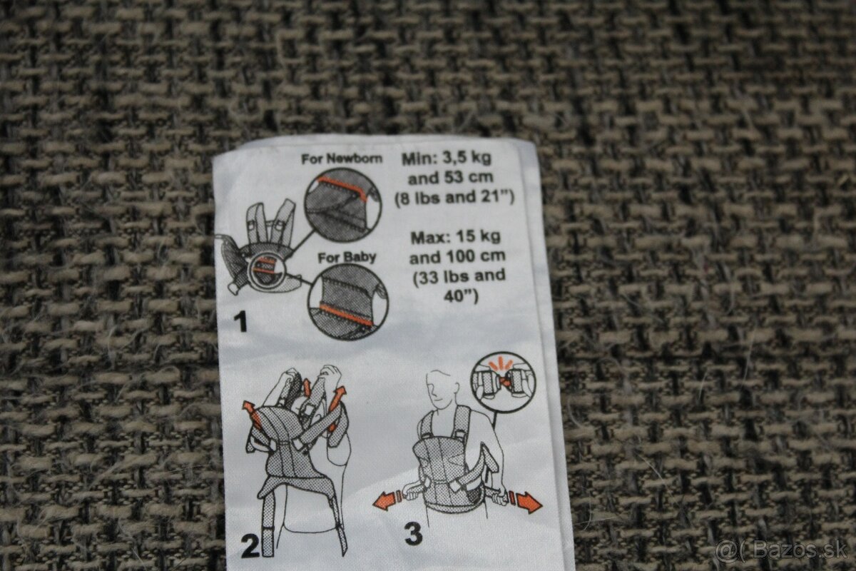 Babybjorn nosič 3,5kg -15kg - klokanka - 9