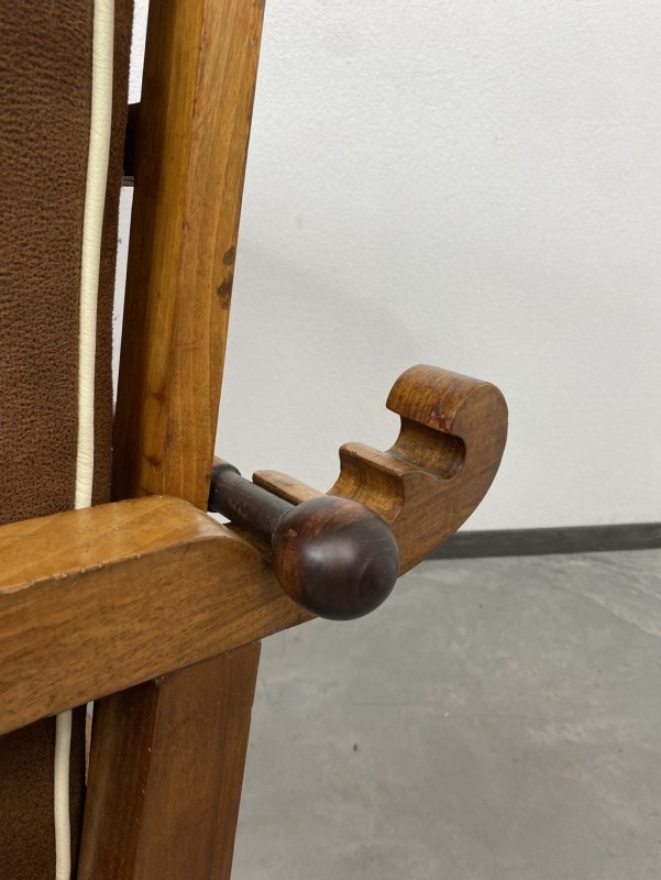 Polohovacie art deco kreslo - 9