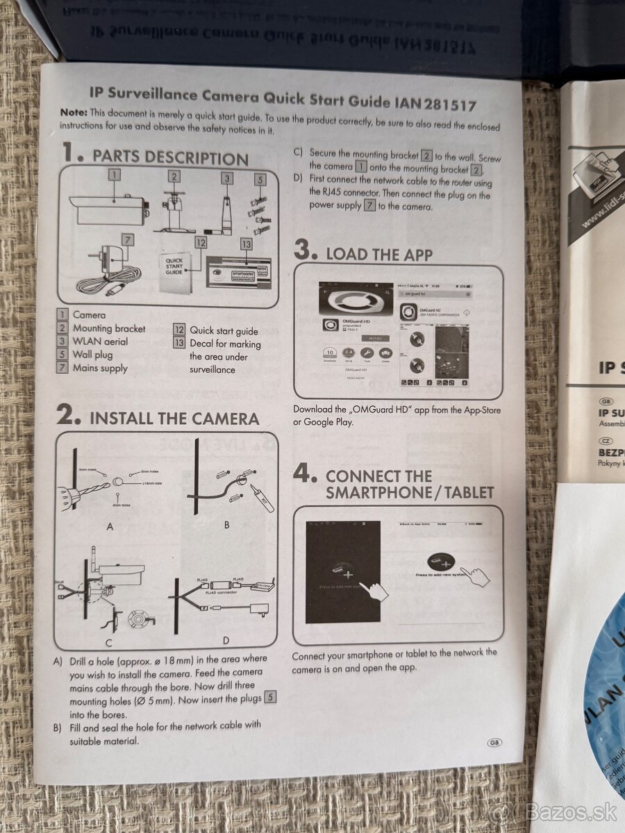 Venkovní IP sledovací kamera HD - 9